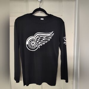 Sport-Tek Black Long Sleeve with Winged Wheel Design